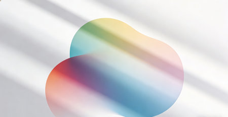 abstract background of multicolored circles on a white wall.の素材