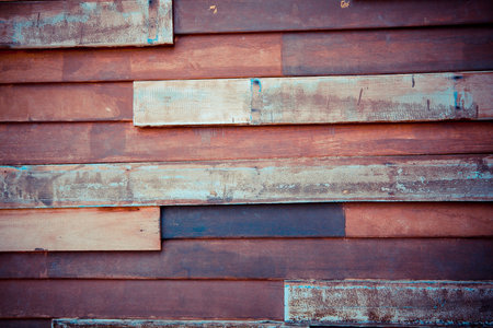 retro wood wallの写真素材