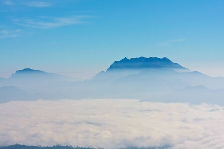 sea of fog in the northern of Thailandの写真素材