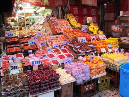 fruit stall in Tokyoのeditorial素材