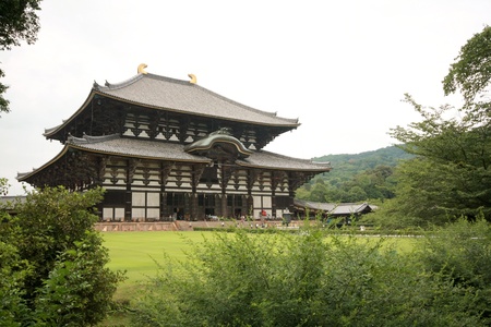 NARA, JAPAN - AUG 12: Todaiji Temple in Nara, Japan. The worldのeditorial素材