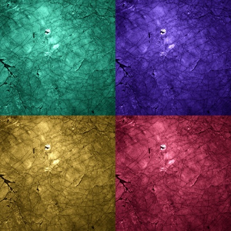 Four colors of the cracked marble patters の素材