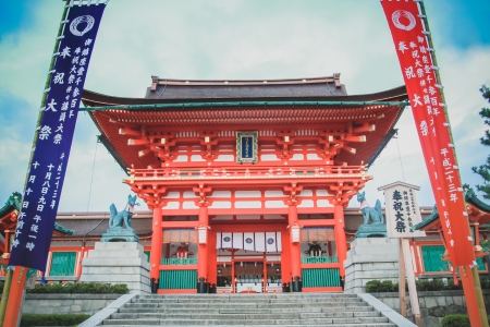 Fushimi Inari Taisha shrine in Kyoto prefecture of Japan.のeditorial素材
