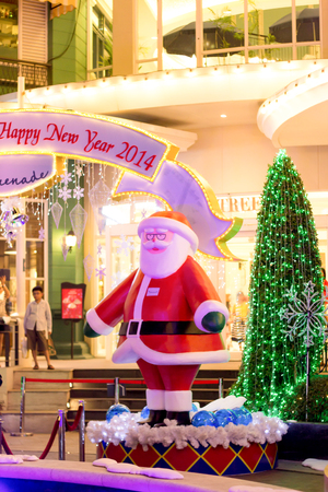 BANGKOK, THAILAND - DECEMBER 05  Christmas decoration at the Promande department store on December 05, 2013 in Bangkok, Thailandのeditorial素材