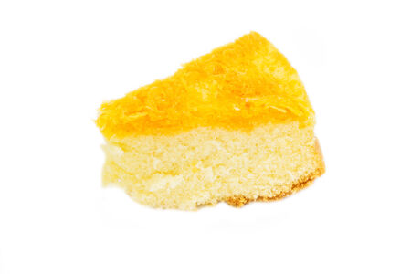 A piece of cake with sweet egg-serpentine Thai style の写真素材