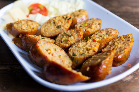 Thai Northern style food, Roasted sausage