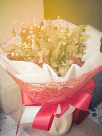 Vintage dry bouquet flowerの写真素材