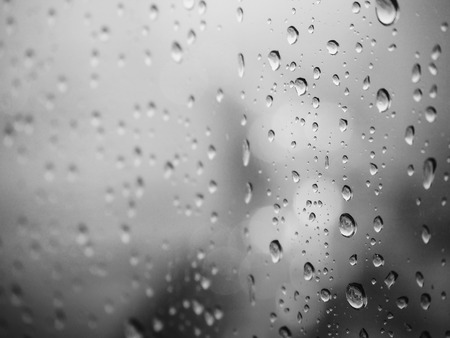 Rainy day black and white blur backgroundの写真素材
