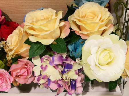 Bouquet of Rose flower  for Valentine and Wedding day, closed-upの写真素材