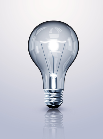 Light bulb isolated の写真素材