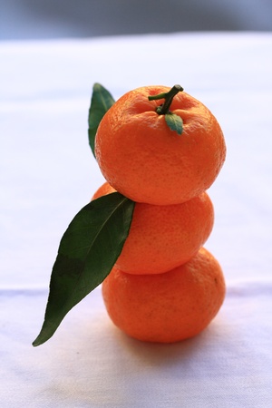 The rule of three orangesの写真素材