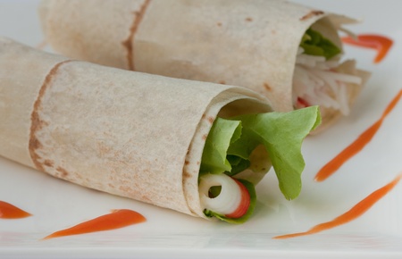 Roll Crab saladの写真素材