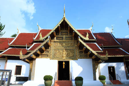 Wat pratath mae-jeam Chiangmaiの写真素材