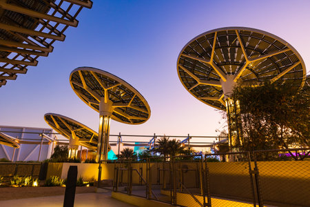 Dubai, United Arab Emirates - October 13, 2021: Terra Sustainability Pavilion at the Expo 2020 Dubai UAEのeditorial素材