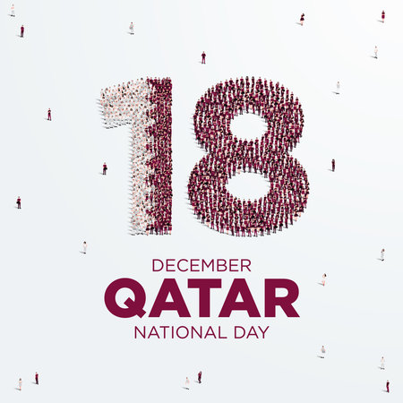 National Day of Qatar. A national holiday celebrating the union and gaining independence Qatar...