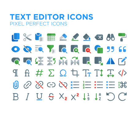 Text Editor Pixel Perfect Iconのイラスト素材