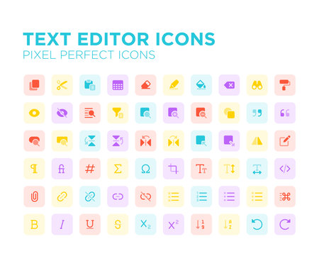 Text Editor Pixel Perfect Iconのイラスト素材