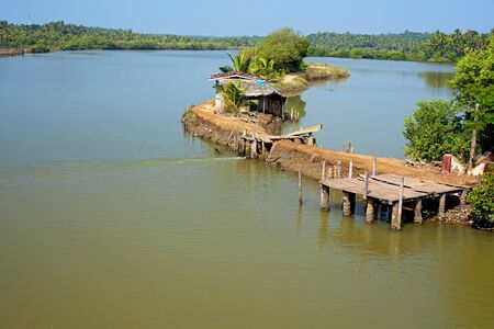 Bridge across the Waterの写真素材
