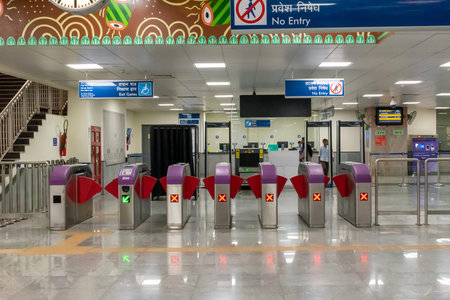 A view of newly open metro station of Kolkata East West Metro system in Kolkata on January 2020