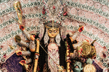 Durga Idol - Durga puja Navrata, West Bengal, India