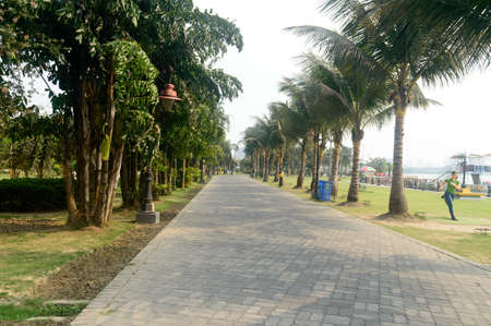 Landscape view of Eco tourism park, a large recreation area in New town, Kolkata, West Bengal India South Asia Pacific March 8 , 2022の写真素材