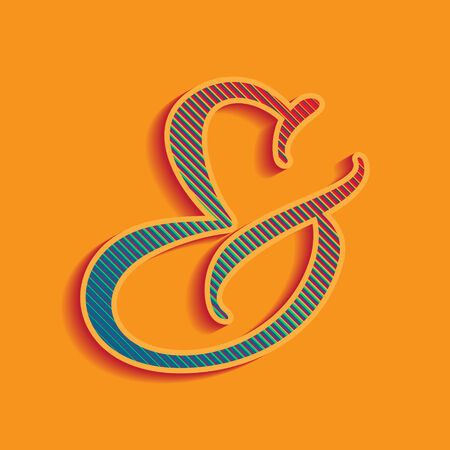 Ampersand vector icon.Elegant and stylish illustrationのイラスト素材