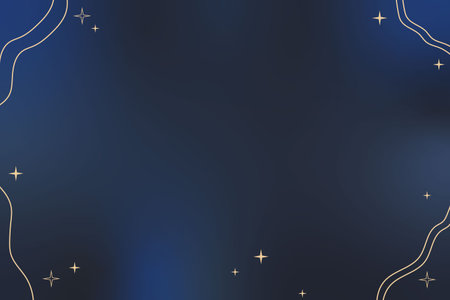 Vector space background. Cute flat style template with Stars and line in Outer space.のイラスト素材