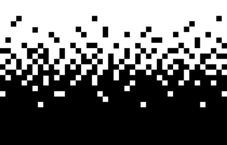 Pixel abstract gradient background. Mosaic textures with simple square particles. Dissolved filled square.のイラスト素材