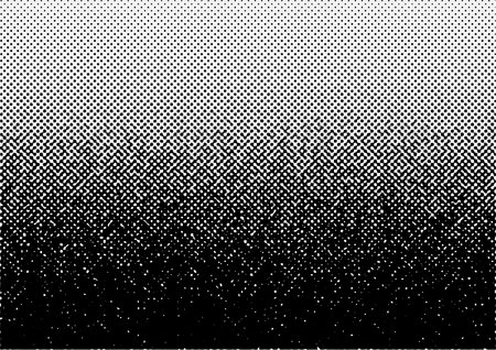 Noise grain background, pointillism dots gradient or dotwork pattern, vector stipple effect. Grain noise halftone or grainy textureのイラスト素材