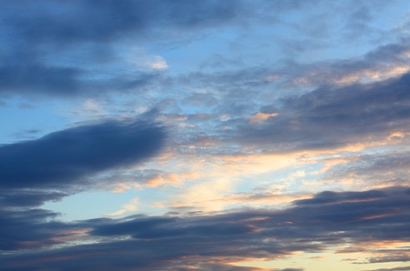 The sky in the evening. Approaches for a backgroundの写真素材