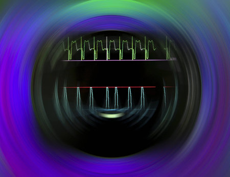 Pulse Monitor. abstract stylized photo. 