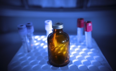 Laboratory supplies and utensils  stylized photoの写真素材