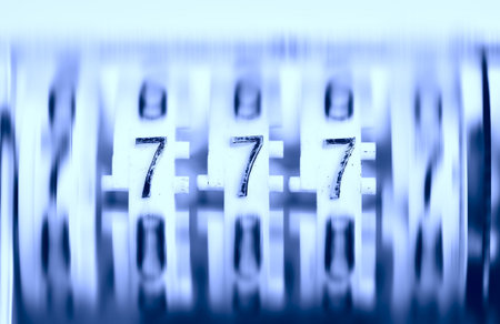 three sevens on the old rotating counter  Jackpot 