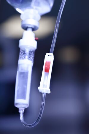 fragment of intravenous system  Stylized photoの写真素材