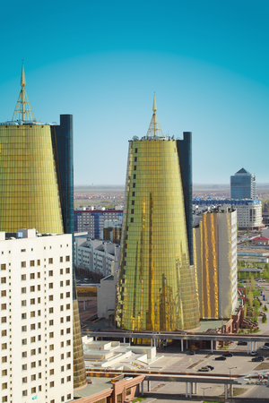 Astana  A fragment of the central part of the city の写真素材