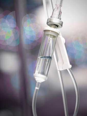 Iv Drip on defocused background の写真素材
