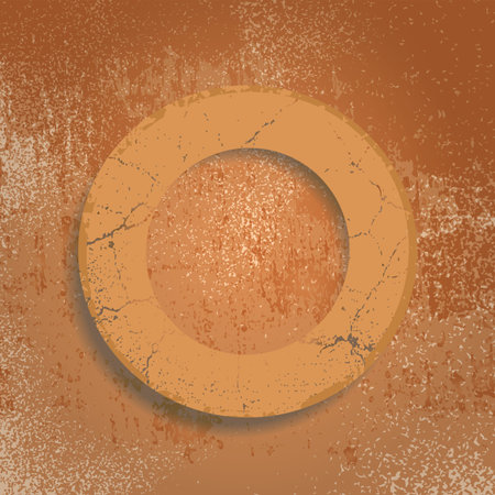 Grunge background with abstract ringのイラスト素材