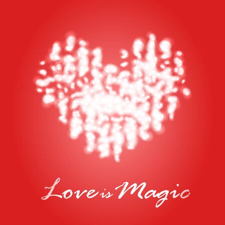 Magical dream heart template design idea for Valentine's Dayのイラスト素材