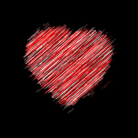 Valentine's Day background with heart shapeのイラスト素材