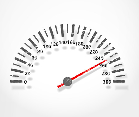 Speedometer. Abstract dashboard with shadowのイラスト素材