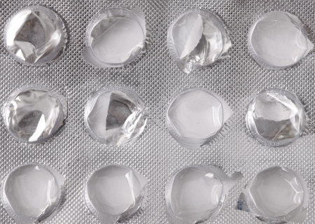 Empty blister without pills