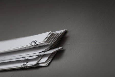 Paper waste after work printing machineの写真素材