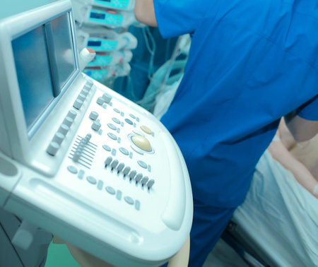 Echocardiography in the hospital doctor carries out