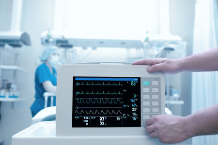 Setting equipment in the intensive care ward