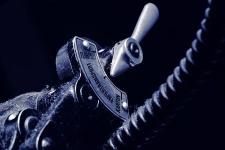 Details of an old printing pressの写真素材