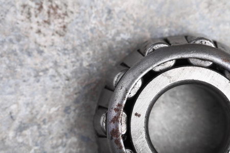 Ball bearing macro industrial backgroundの写真素材