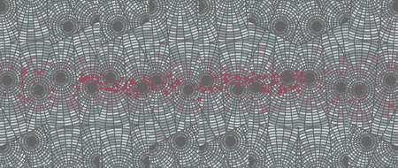 Mosaics concentric circular panoramic backgroundのイラスト素材
