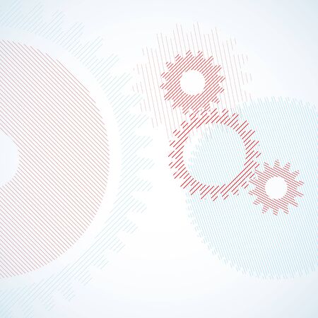 Rotating pinion in geometric style.のイラスト素材
