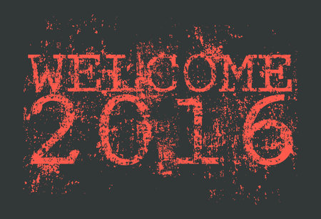 New year card in grunge styleのイラスト素材