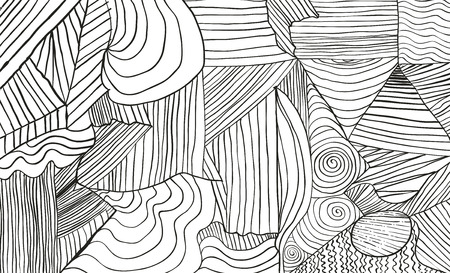 Graphical handmade abstract vector backgroundのイラスト素材